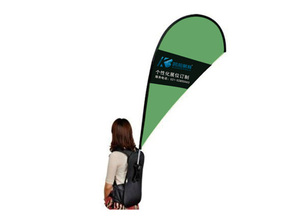 背包水滴旗